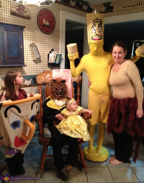 Beauty And The Beast DIY Costumes
 Beauty and the Beast Family Costume