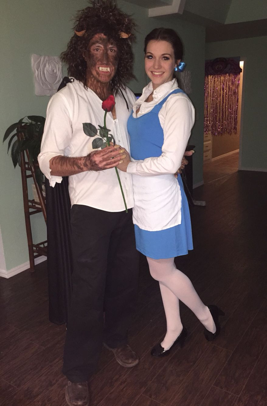 Beauty And The Beast DIY Costumes
 Homemade beauty and the beast couples costume