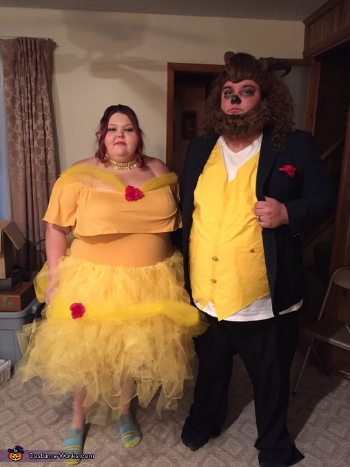 Beauty And The Beast DIY Costumes
 Beauty and the Beast Couple Halloween Costume 2 6