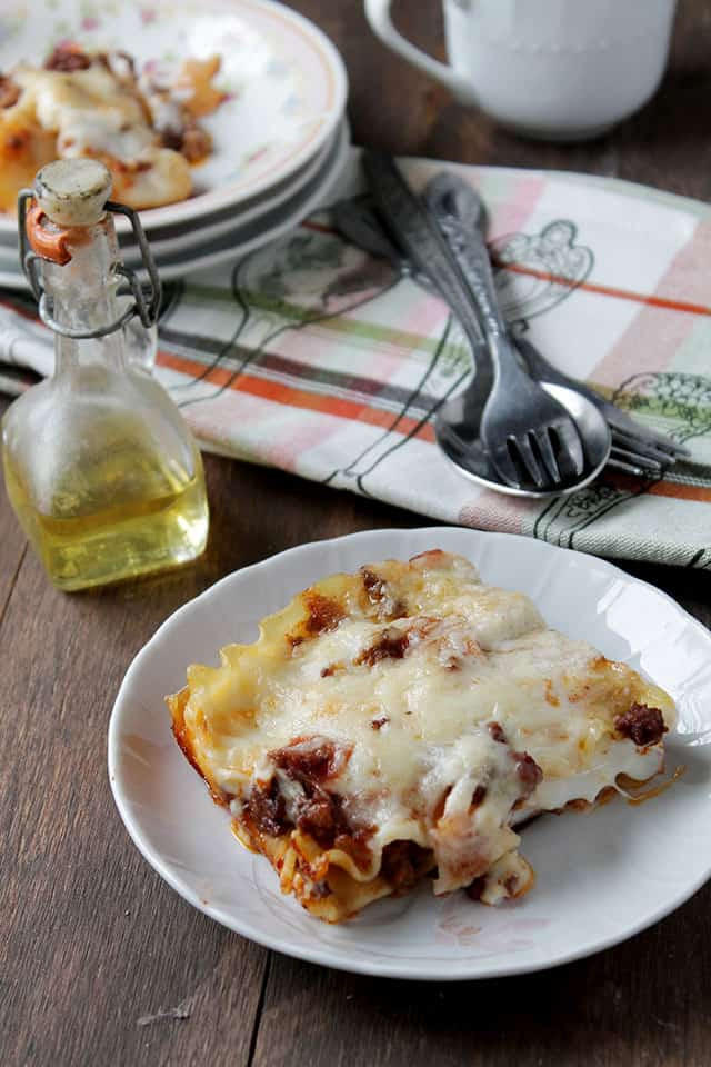 Bechamel Sauce Lasagna
 Lasagna Bolognese with Bechamel Sauce