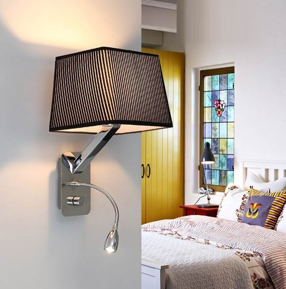 Bedroom Wall Lamps
 Creative Fabric Wall Sconces Band Switch Modern LED