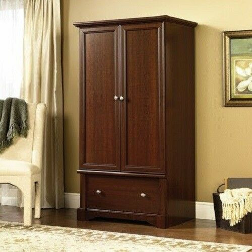 Bedroom Wardrobe Cabinet
 Tall Wood Armoire Wardrobe Storage Cabinet Pantry