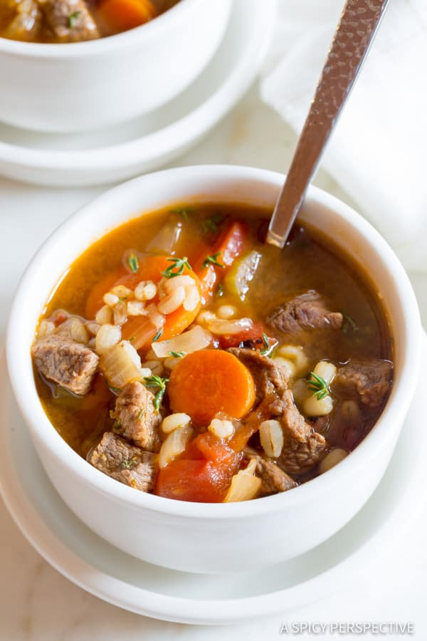 Beef And Barley Soup Recipe
 Perfect Beef Barley Soup A Spicy Perspective