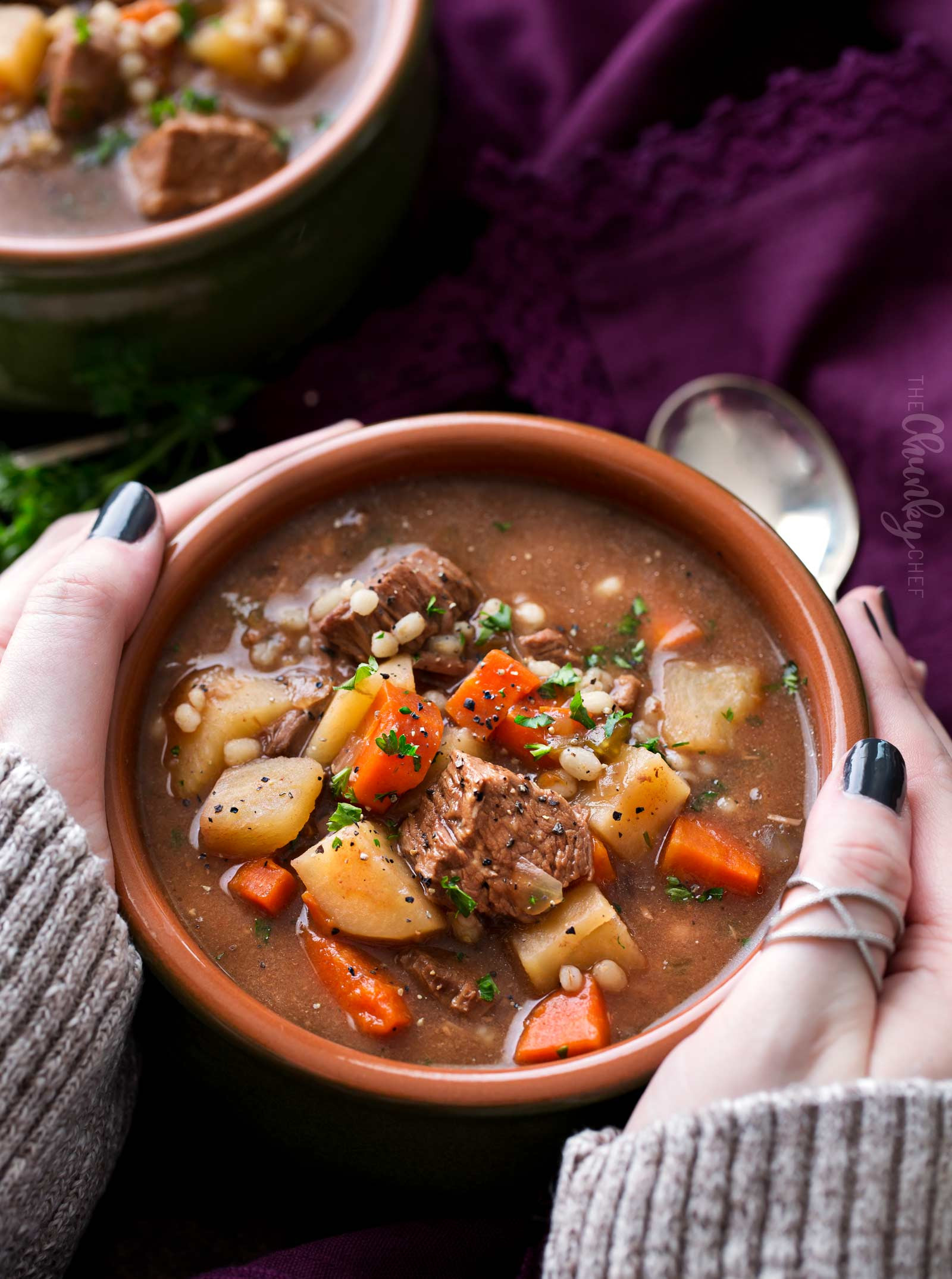 Beef And Barley Soup Recipe
 Slow Cooker Beef Barley Soup Recipe The Chunky Chef