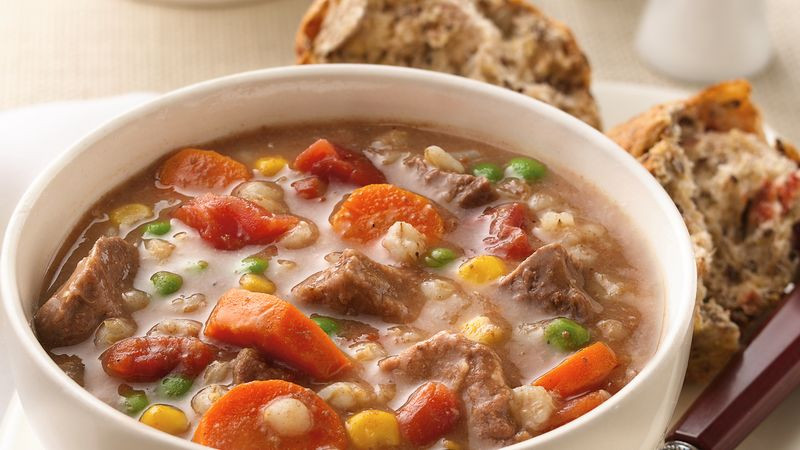 Beef And Barley Soup Recipe
 Slow Cooker Beef and Barley Soup Recipe BettyCrocker