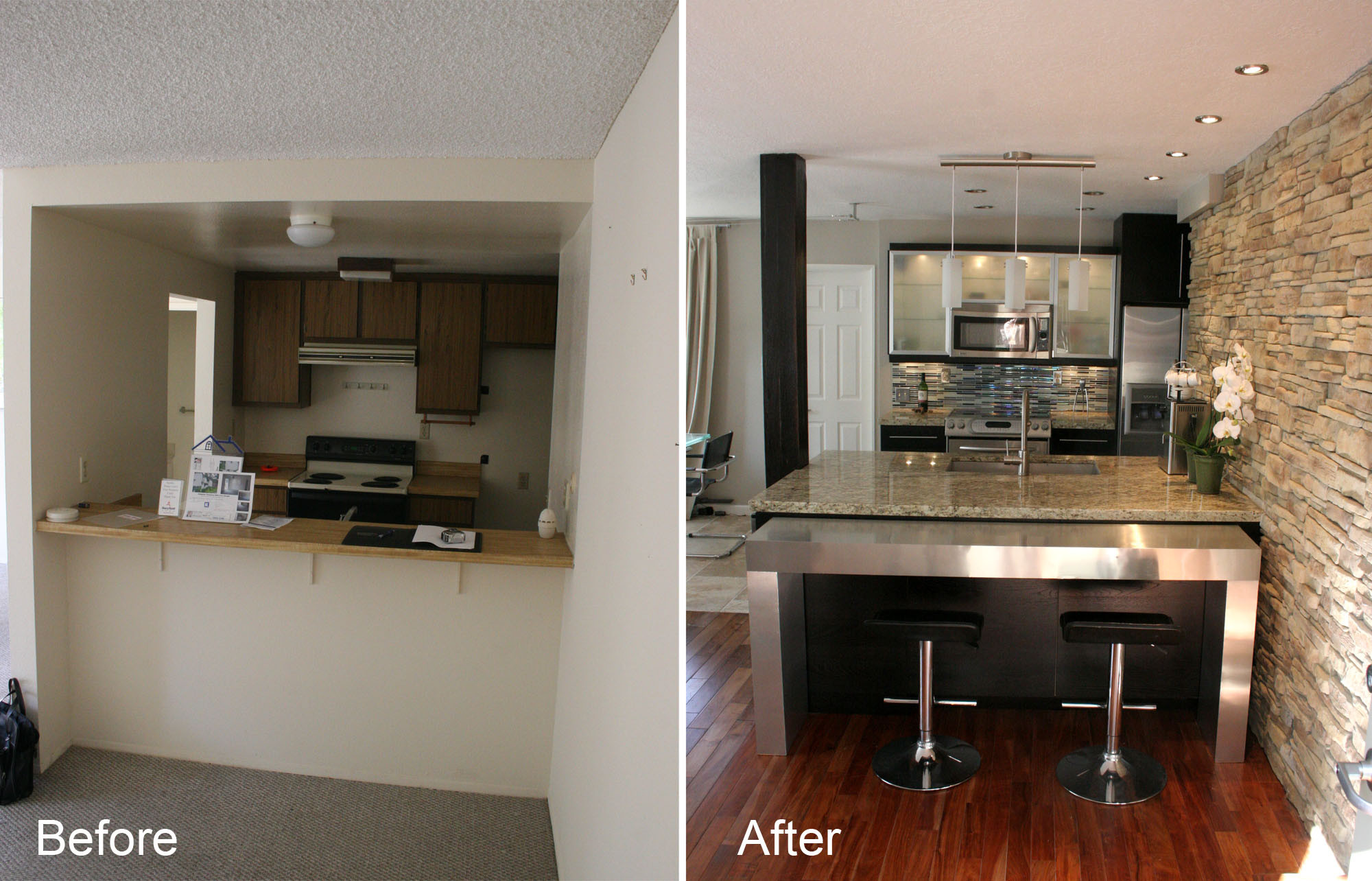 Before And After Kitchen Remodel
 Kitchen Planning and Design Kitchen remodeling in a