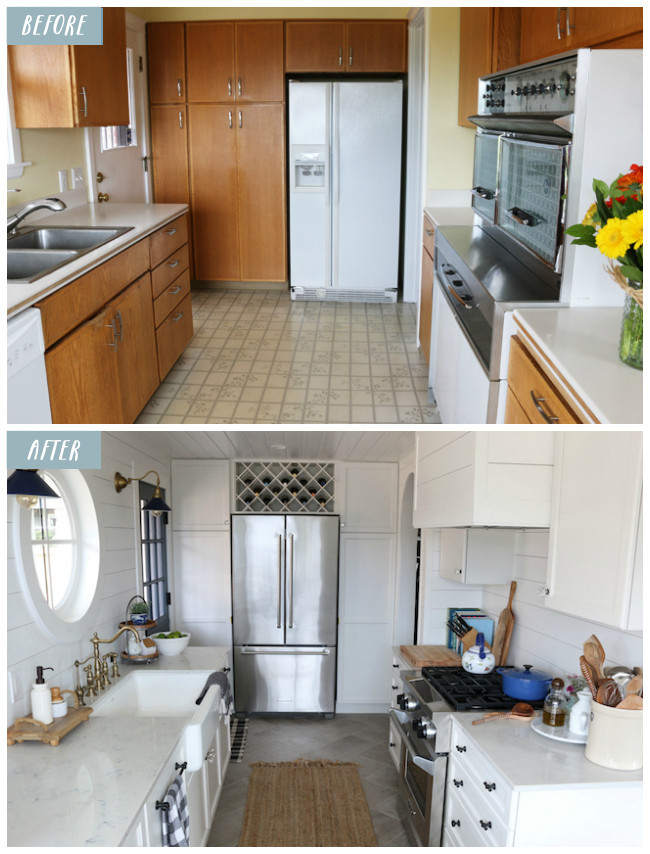 Before And After Kitchen Remodel
 Small Kitchen Remodel Reveal The Inspired Room