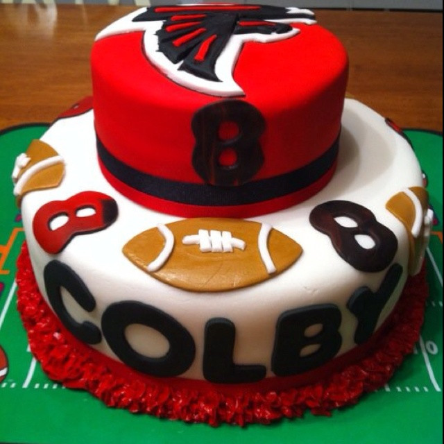 Best Birthday Cakes In Atlanta
 Falcons Cake Fondant Cakes Pinterest
