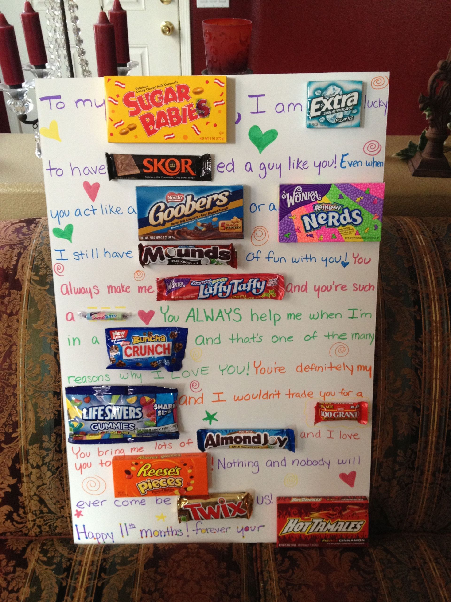 Best Birthday Gift Ideas For Boyfriend
 That s so creative but you have to all that candy