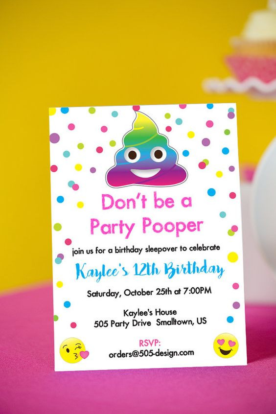 Best Birthday Invitations
 fiesta cumpleanos tematica emojis 31