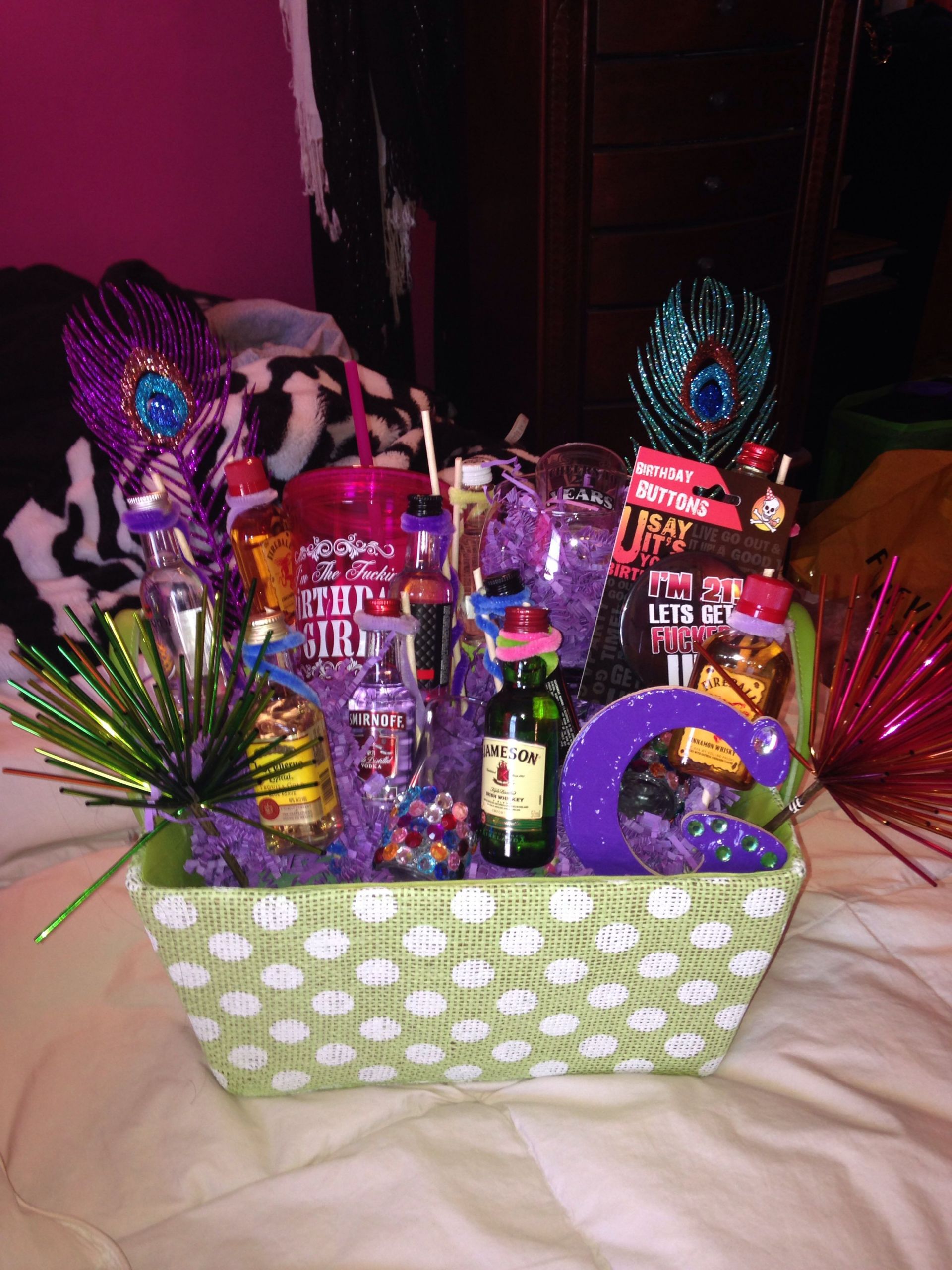 Best Friend Birthday Gift Basket Ideas
 21st birthday t basket I made diy crafts birthday