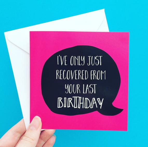 Best Funny Birthday Cards
 hangover best friend birthday card funny birthday card for