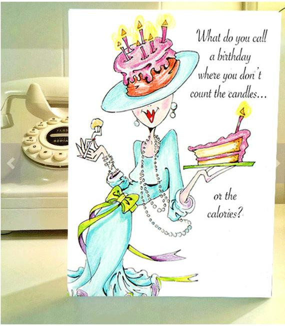 Best Funny Birthday Cards
 Funny Birthday card funny women humor greeting cards for