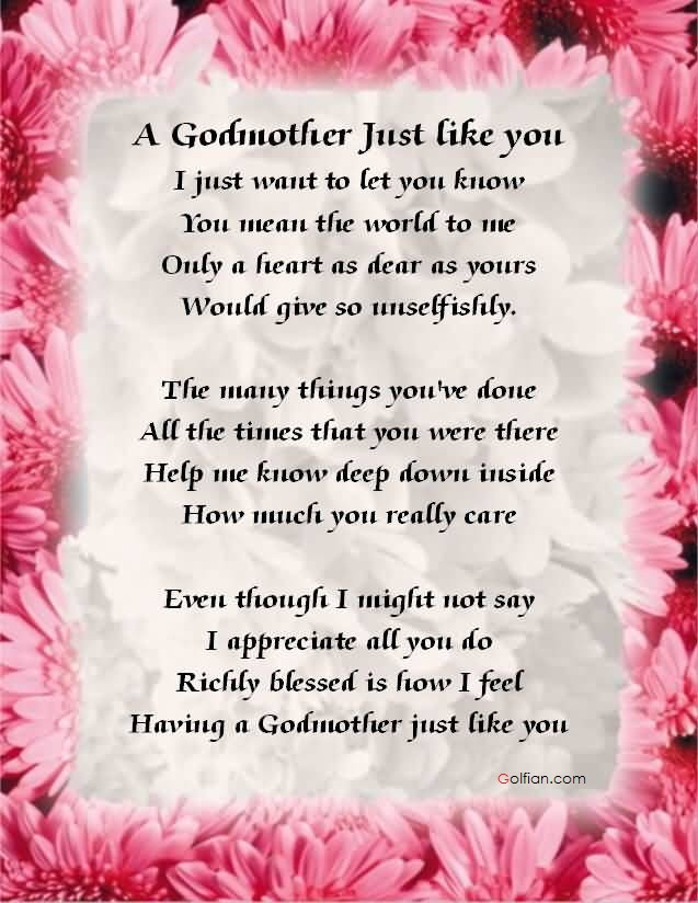 Best Godmother Quotes
 58 Best Godmother Quotes Sayings &