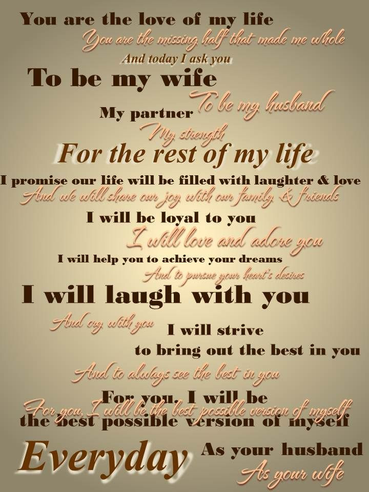 Best Wedding Vows Ever
 Pinned said Our wedding vows We said them back and forth