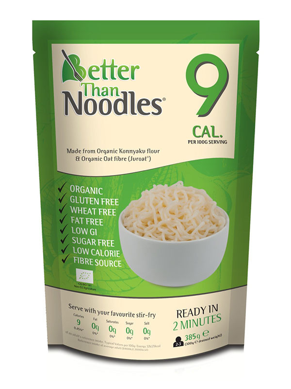 Better Than Noodles
 Low Calorie Noodles Organic 385g Better Than
