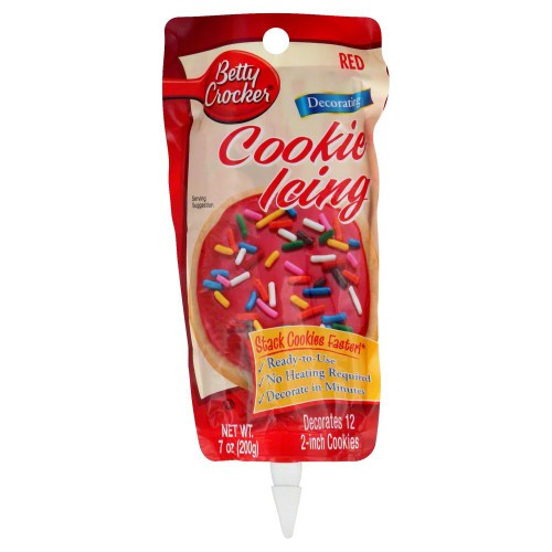 Betty Crocker Cookie Icing
 Betty Crocker Decorating Cookie Icing Red 7 Oz