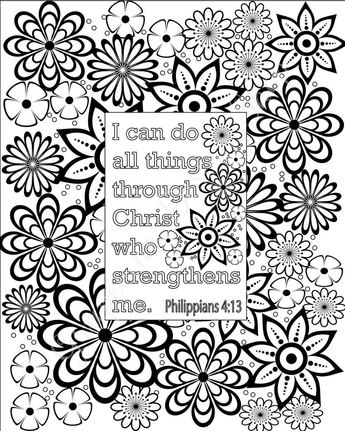 Bible Coloring Pages For Adults Pdf
 Flower coloring pages Bible verse coloring sheets Set of