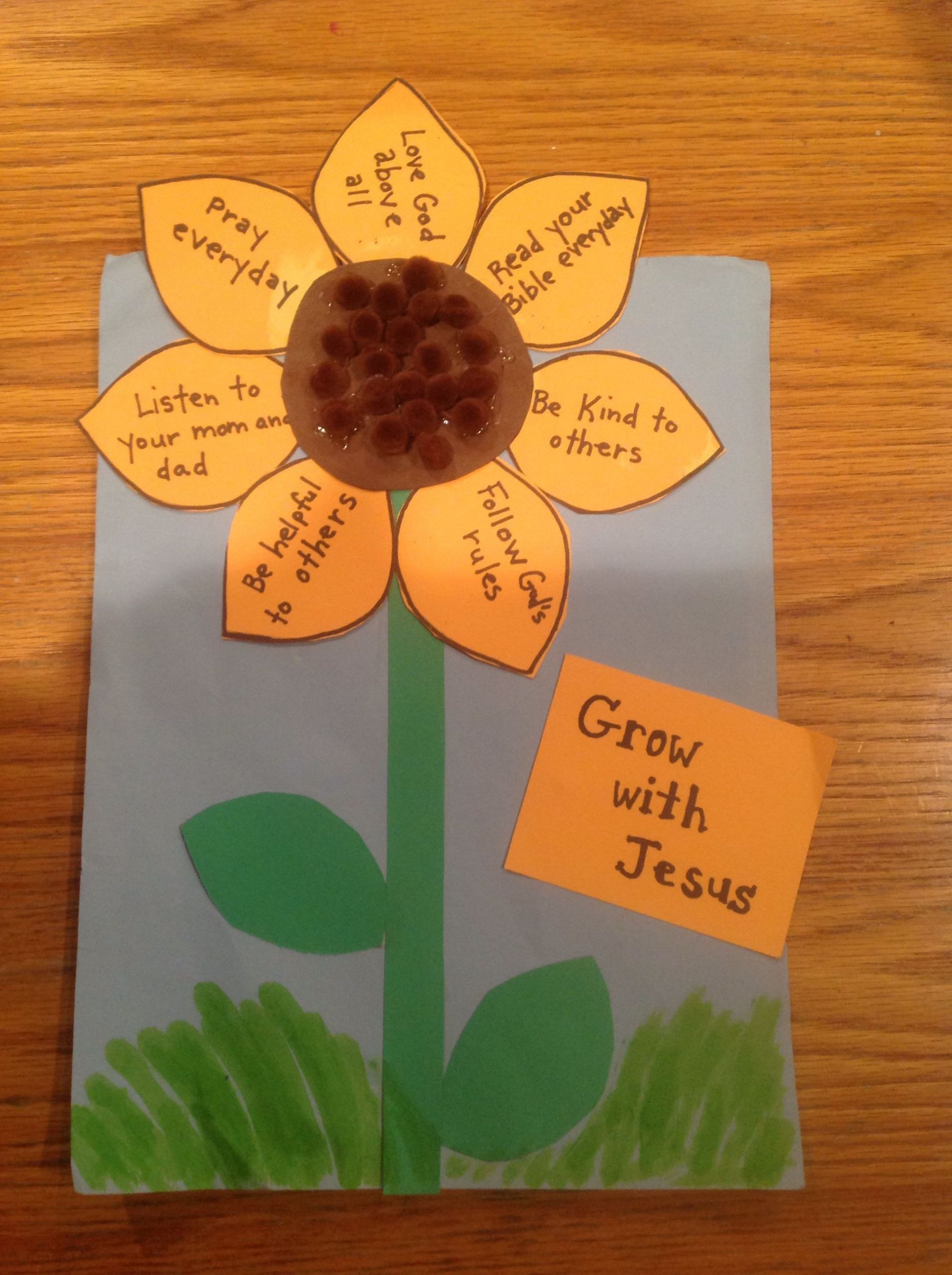 Bible Craft For Preschoolers
 Grow with Jesus Bible Craft by Let