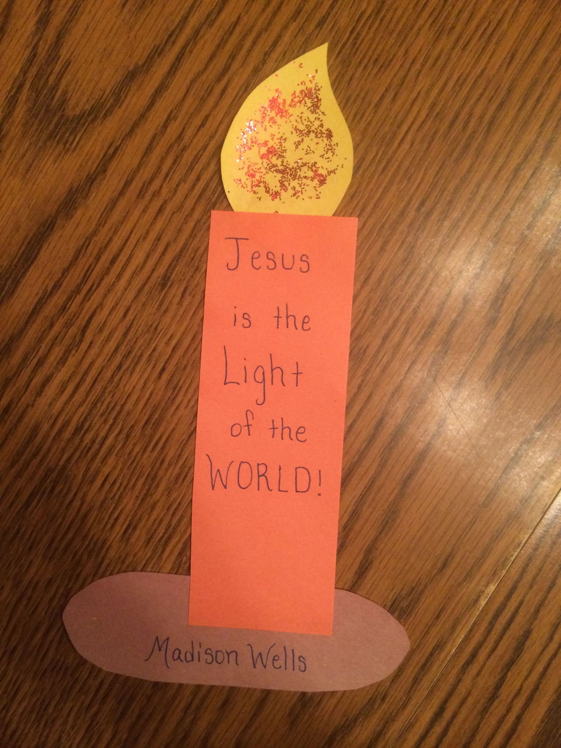 Bible Craft For Preschoolers
 Jesus is the Light of the World This Little Light of