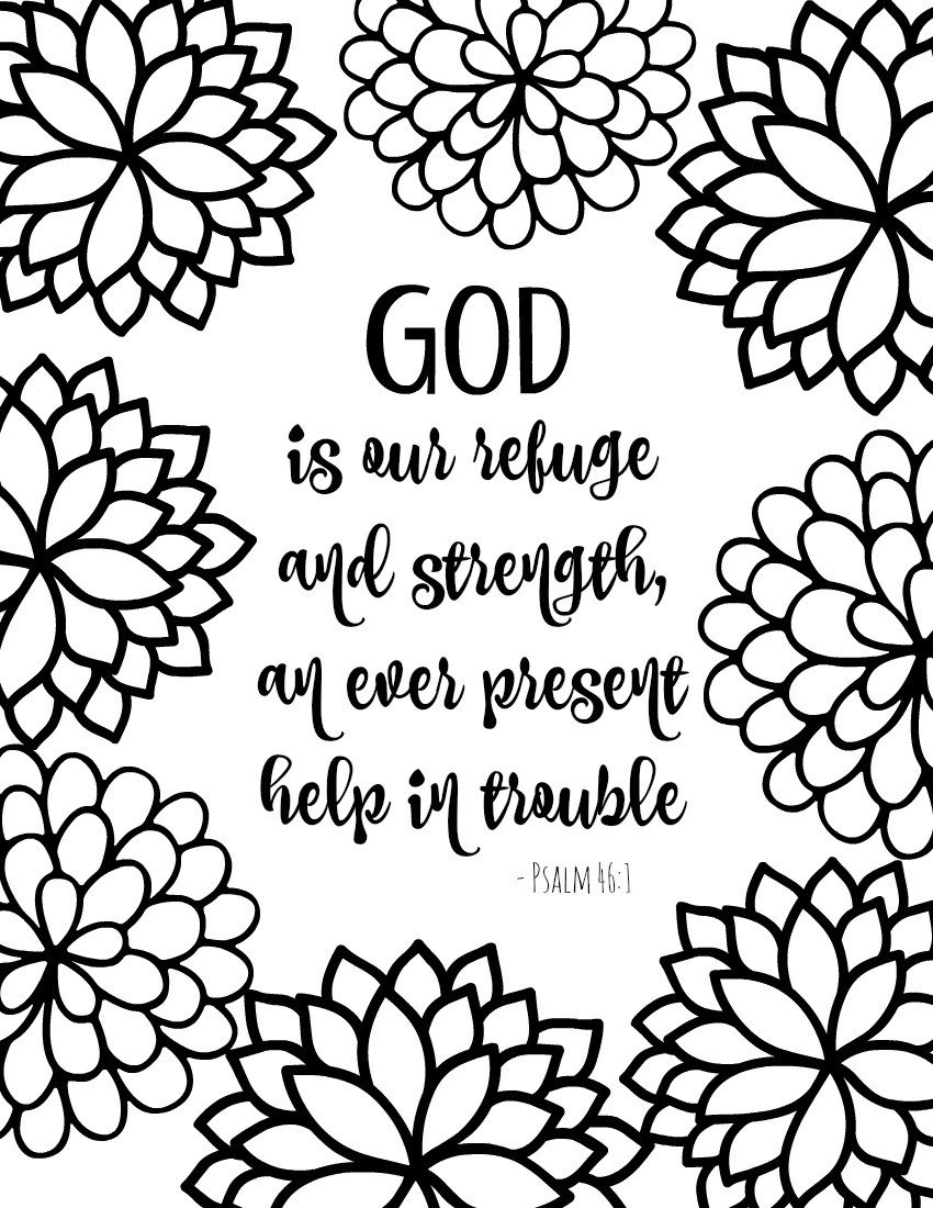 Bible Verse Coloring Pages Free Printable
 Free Printable Bible Verse Coloring Pages with Bursting