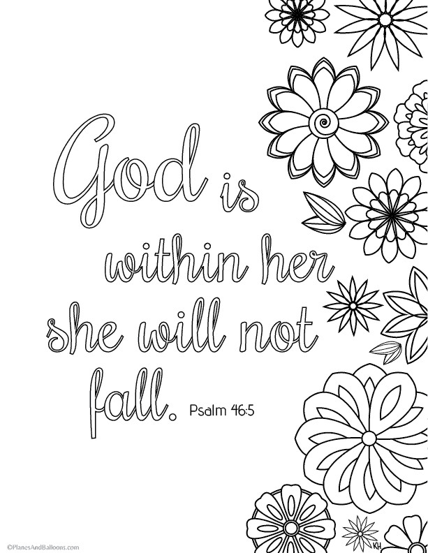 Bible Verse Coloring Pages Free Printable
 Bible verse coloring pages that give you strength to face