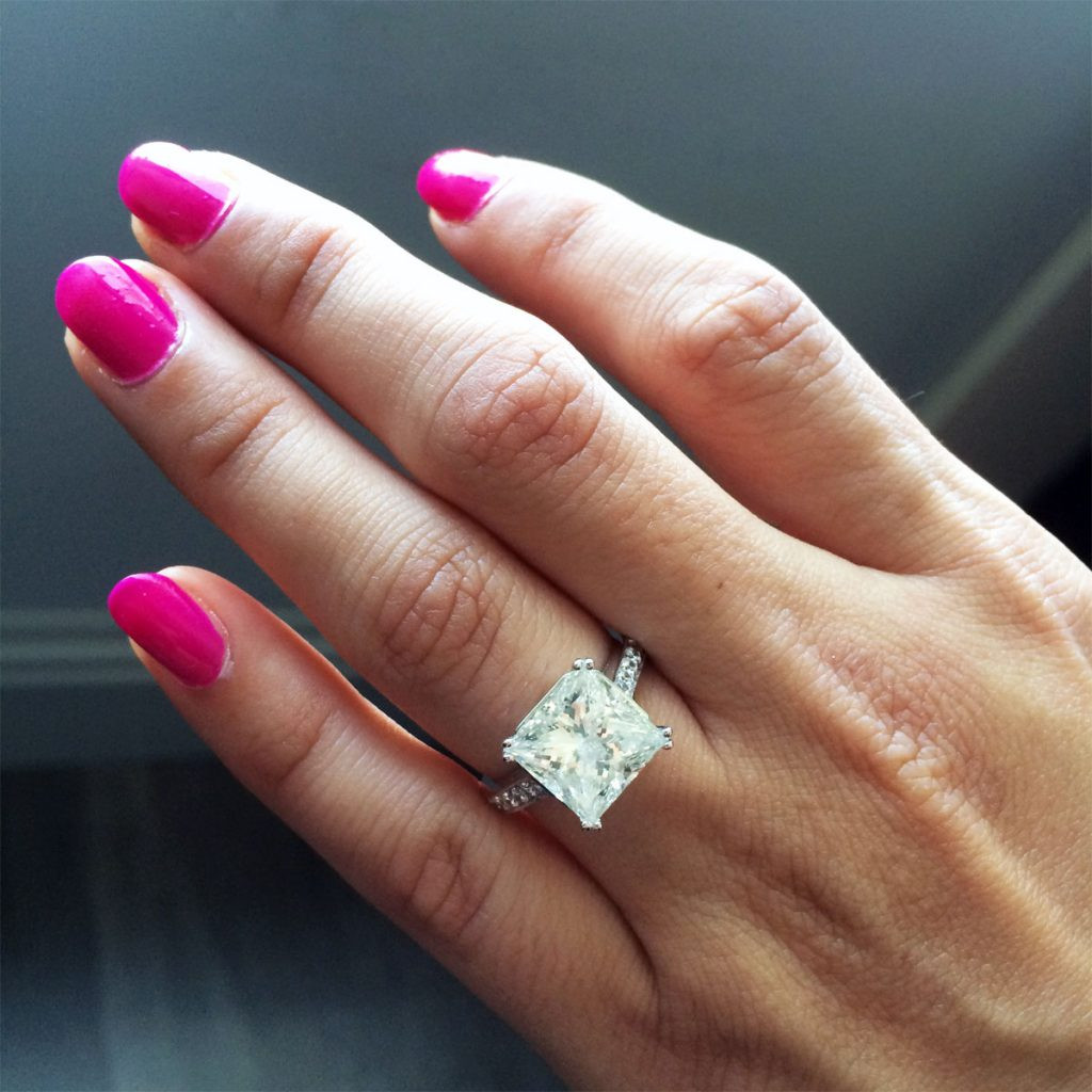 Big Princess Cut Engagement Rings
 Big Engagement Rings Are Tacky Designers & Diamonds