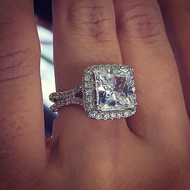 Big Princess Cut Engagement Rings
 Engagement Ring Etiquette Do’s and Don’ts