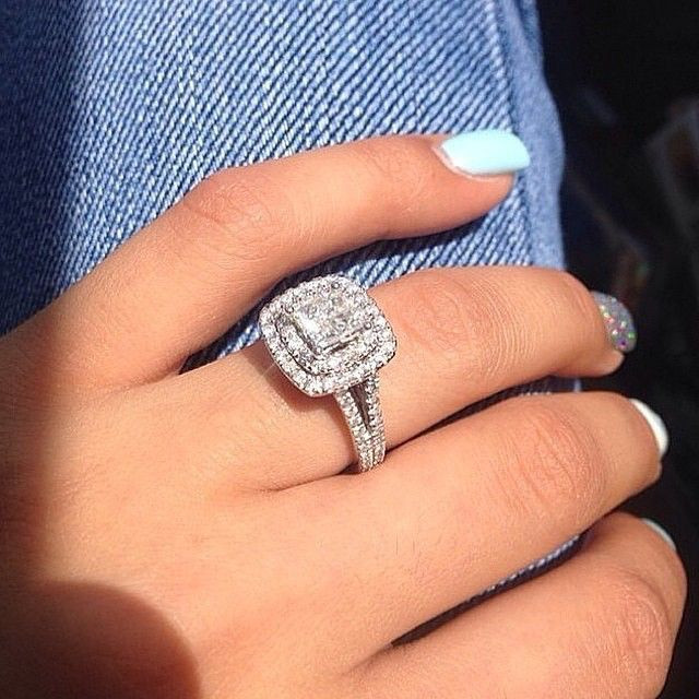 Big Princess Cut Engagement Rings
 Pin on wedding rings