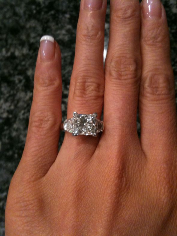 Big Princess Cut Engagement Rings
 3 carat princess cut engagement ring