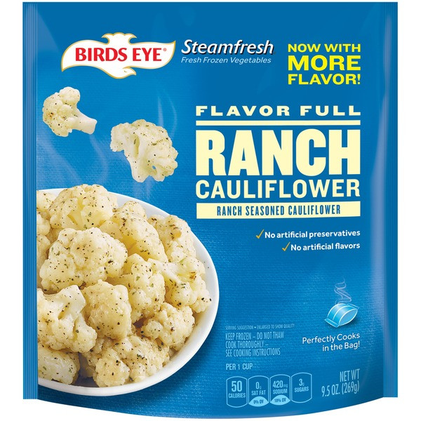 Birds Eye Riced Cauliflower
 Steamfresh Flavor Full Ranch Cauliflower 9 5 oz from