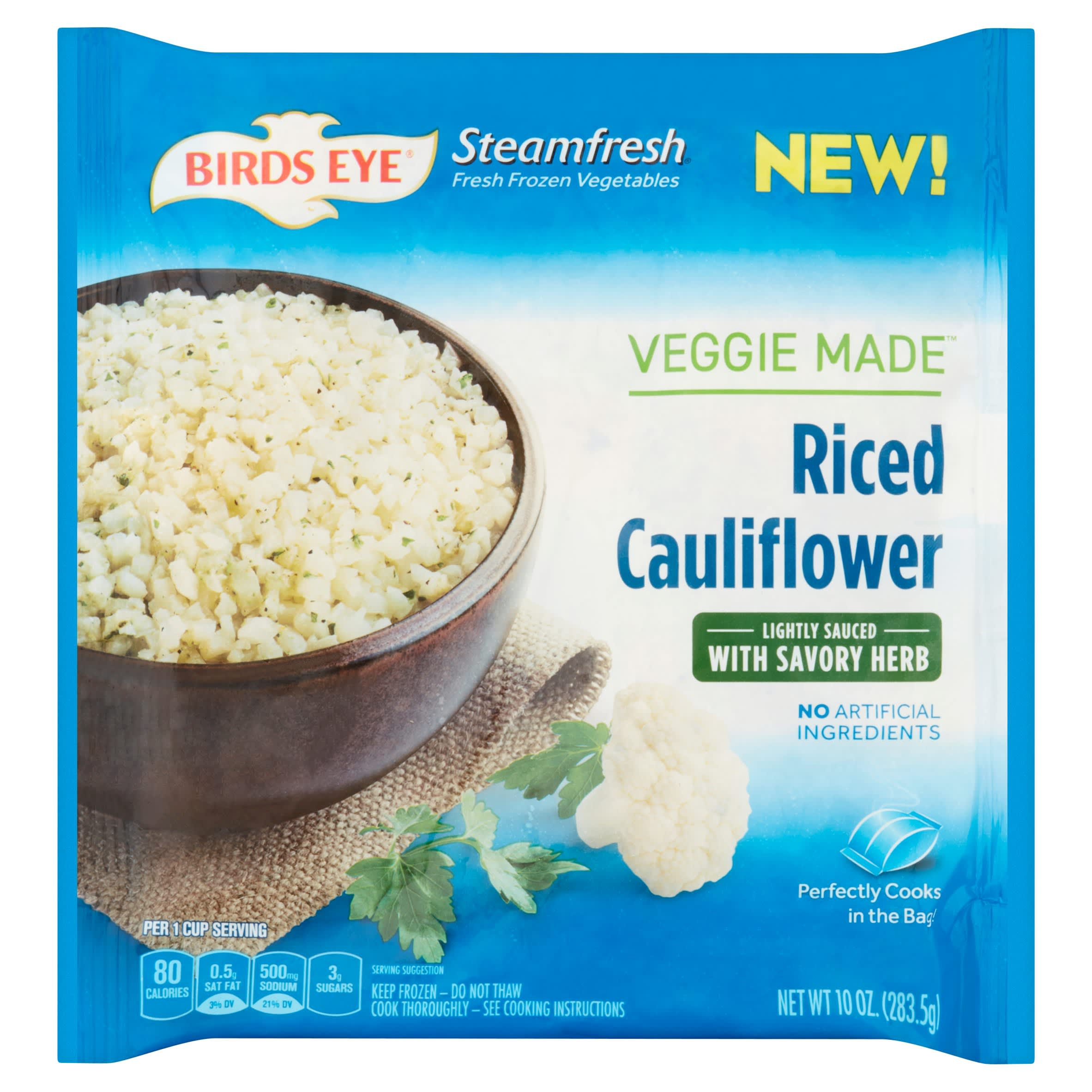 Birds Eye Riced Cauliflower
 The Best Flavored Cauliflower Rice in the Freezer Section