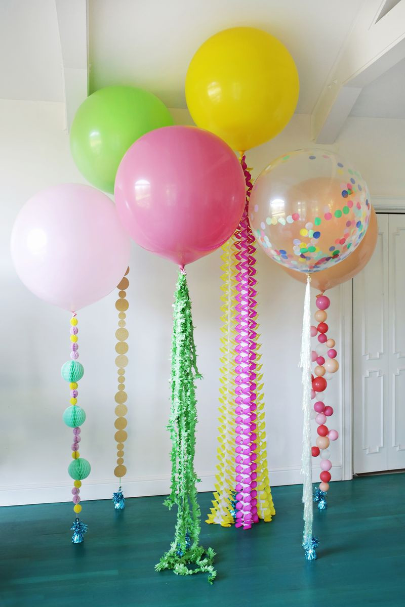 Birthday Balloon Decorations
 5 Balloon DIYs for Your Holiday Party A Beautiful Mess