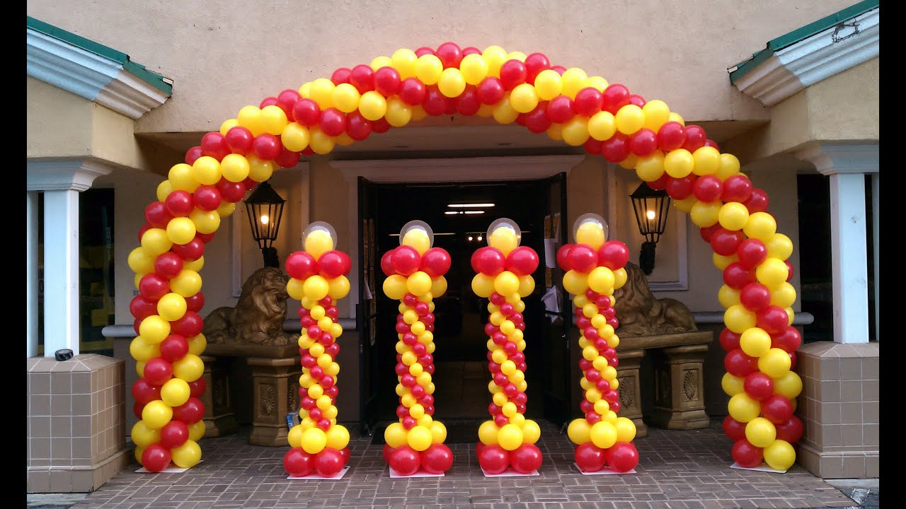 Birthday Balloon Decorations
 How to Make a Balloon Arch Balloon Decoration Ideas