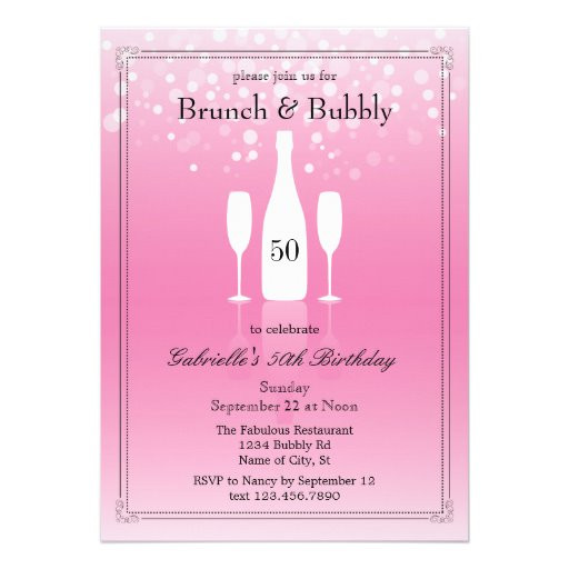 Birthday Brunch Invitations
 Champagne Bottle Cards Champagne Bottle Card Templates