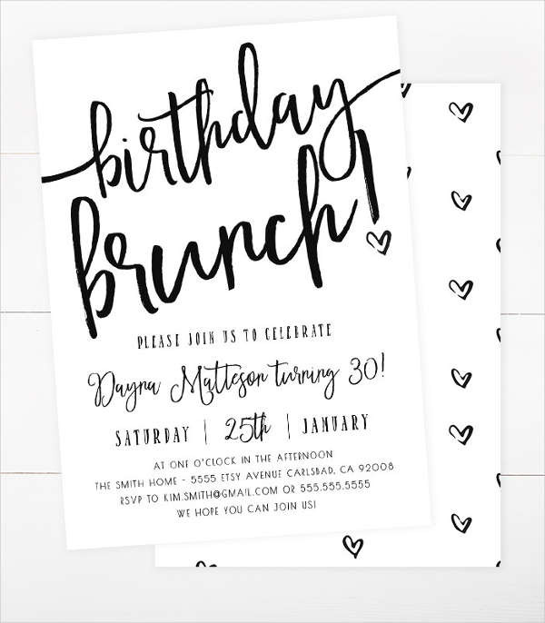 Birthday Brunch Invitations
 61 Invitation Flyer Templates PSD AI Vector EPS