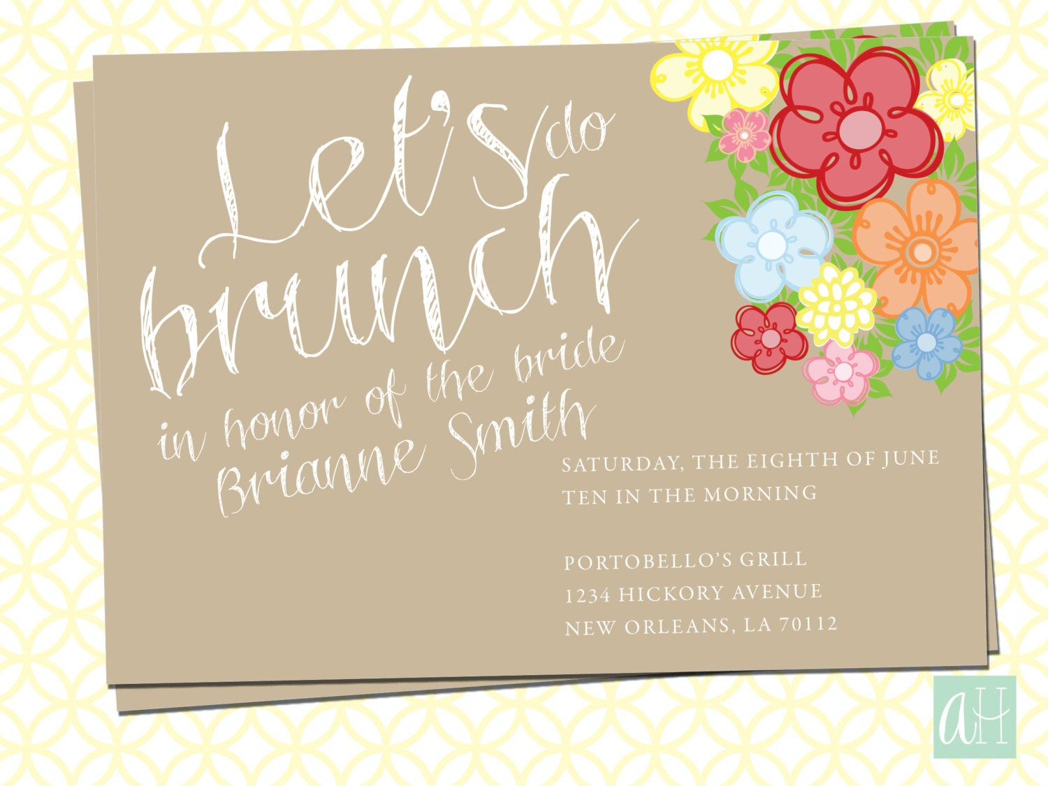 Birthday Brunch Invitations
 Printable Bridal Brunch Invitation Let s do brunch