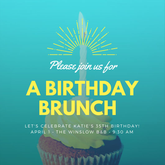 Birthday Brunch Invitations
 Birthday Invitation Templates Canva