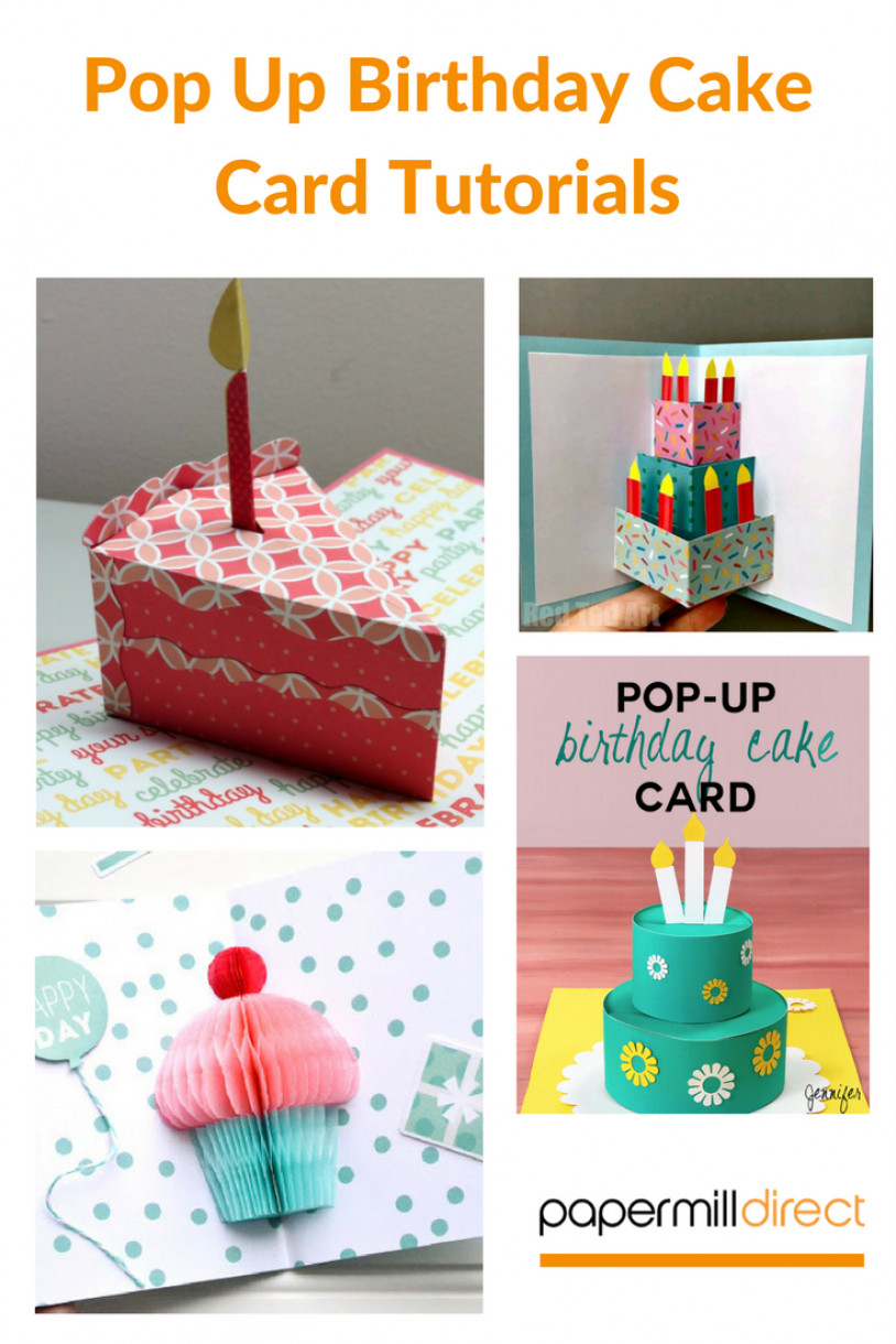 Birthday Cake Cards
 How to Make a Pop Up Cake Card