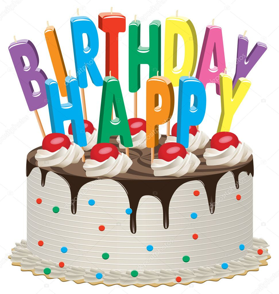Birthday Cake Graphic
 Birthday cake — Stock Vector © dmstudio