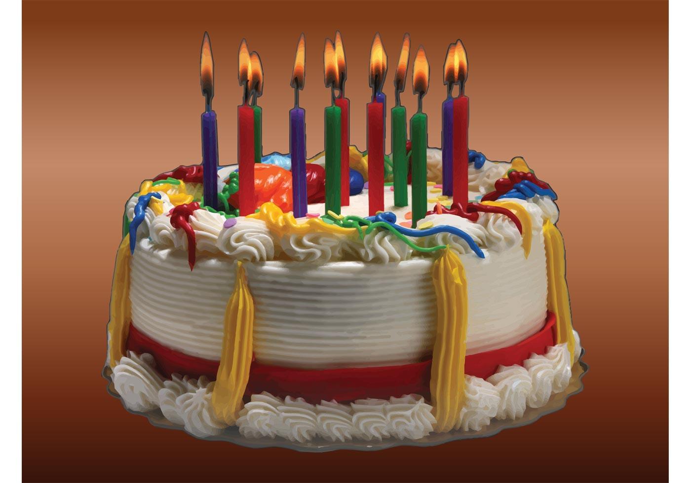 Birthday Cake Graphic
 Birthday Cake Image Download Free Vector Art Stock