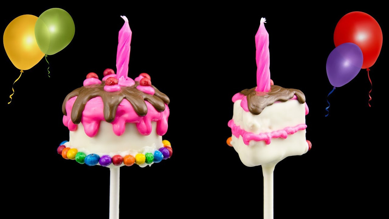 Birthday Cake Pop
 Birthday Cake Pops from Cookies Cupcakes and Cardio