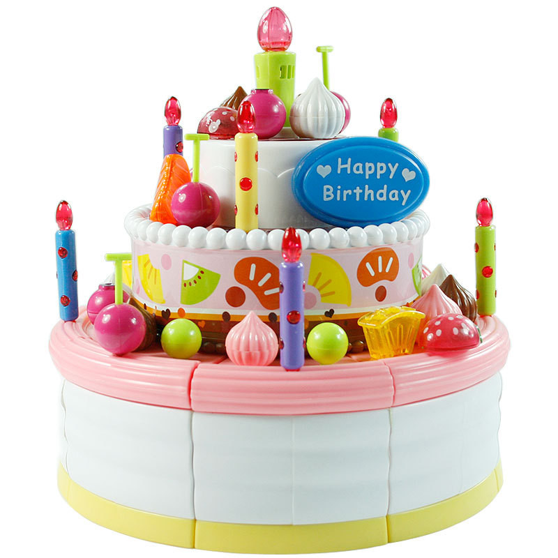 Birthday Cake Toy
 Music birthday cake toys Discount Toys Girls Child Pretend