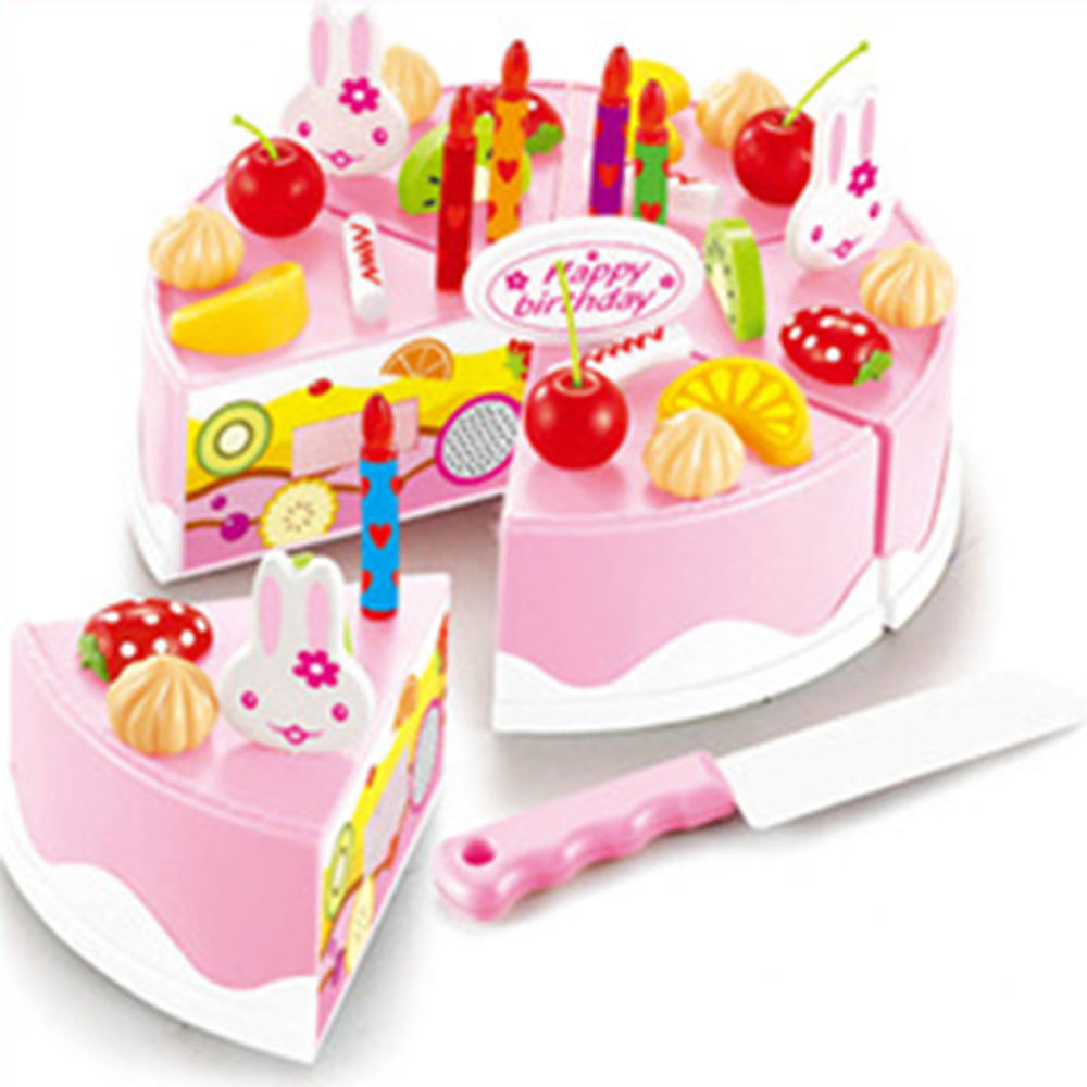 Birthday Cake Toy
 54pcs Pretend Role Play Kitchen Toy Happy Birthday Cake
