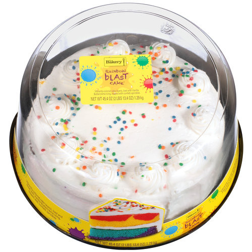 Birthday Cake Walmart
 The Bakery at Walmart Rainbow Blast With Vanilla
