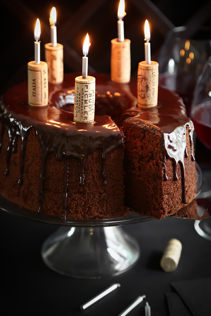 Birthday Cake Wine
 Chocolate Red Wine Chiffon Cake