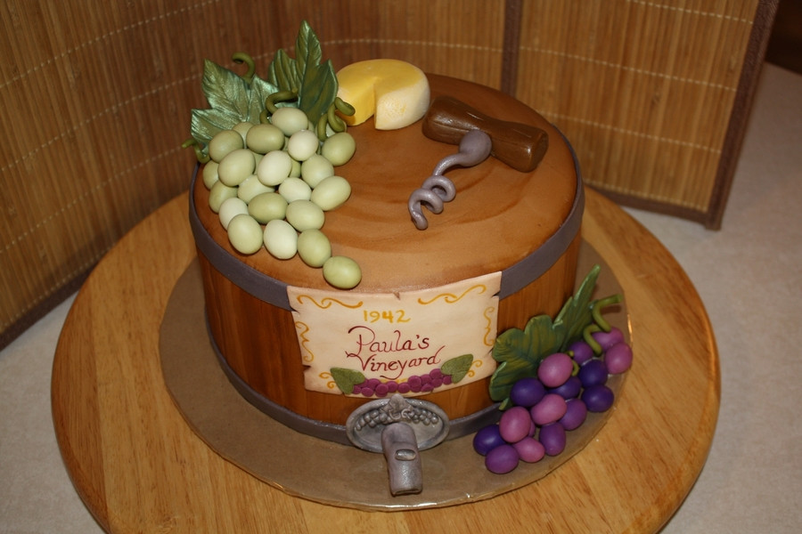 Birthday Cake Wine
 Wine Themed Cake CakeCentral