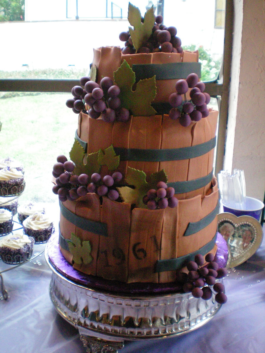 Birthday Cake Wine
 Age Like Wine 50Th Birthday Cake CakeCentral