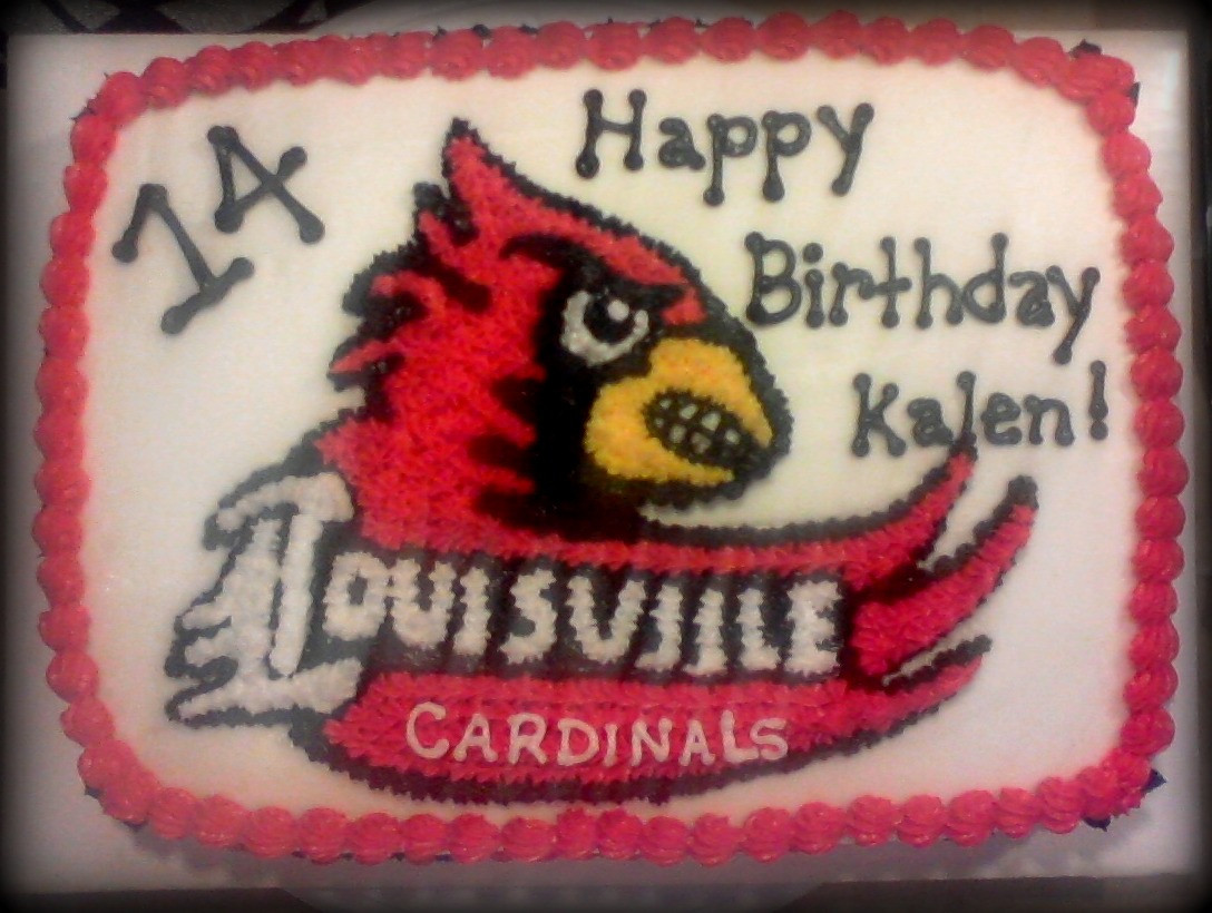 Birthday Cakes Louisville Ky
 Creative cakes University of Louisville Birthday Cake