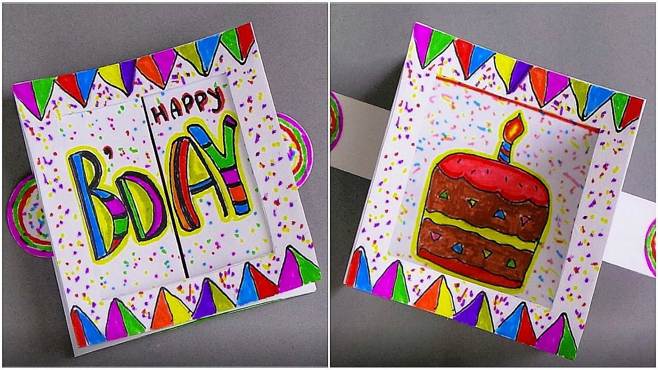 Birthday Card Design
 DIY BIRTHDAY CARD HANDMADE GREETING CARD MAKING IDEAS